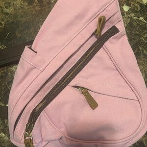 Pink Canvas Backpack